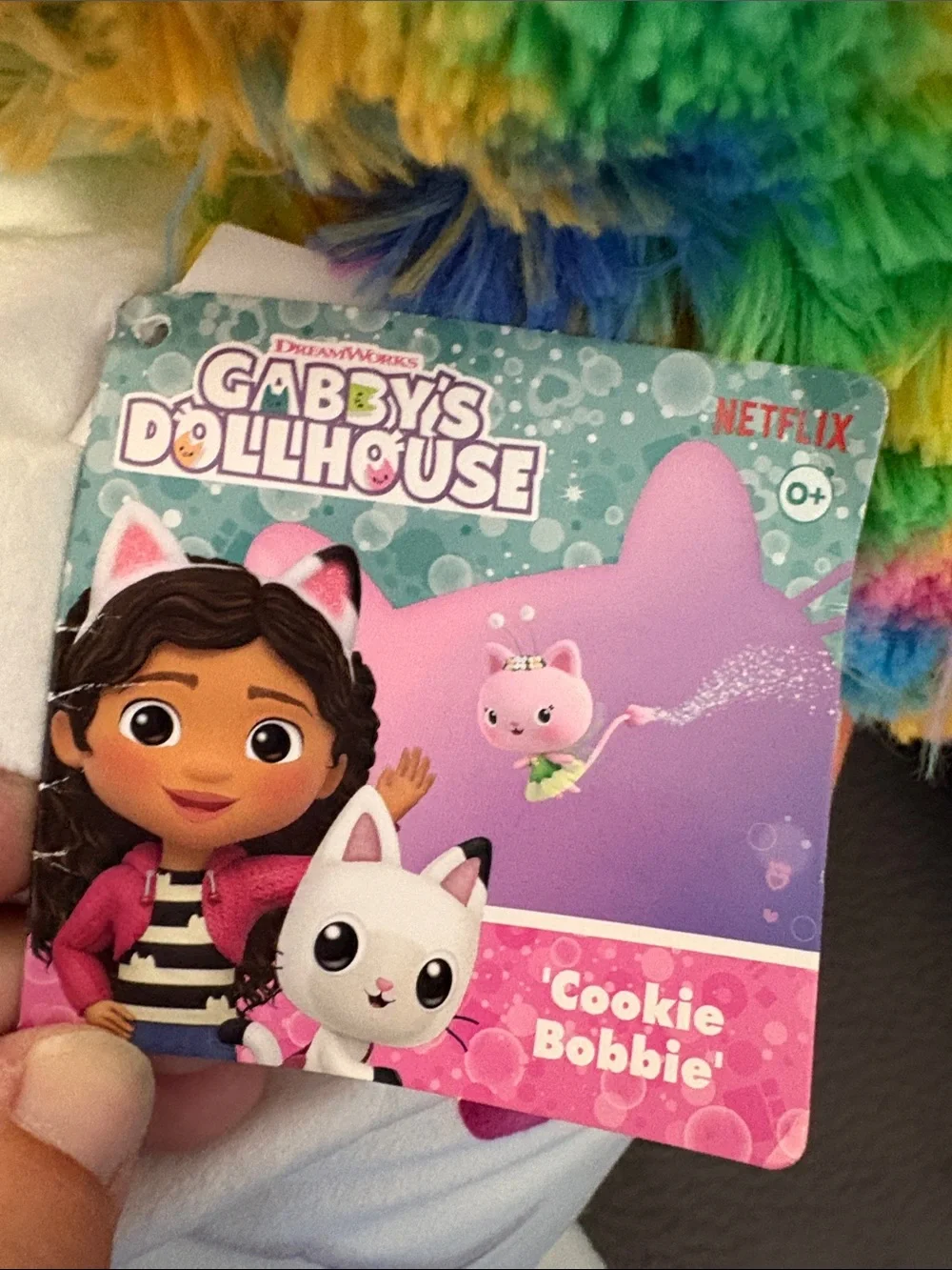Rainbow “Cookie Bobbie” Hooded Sprinkle Monster Plush